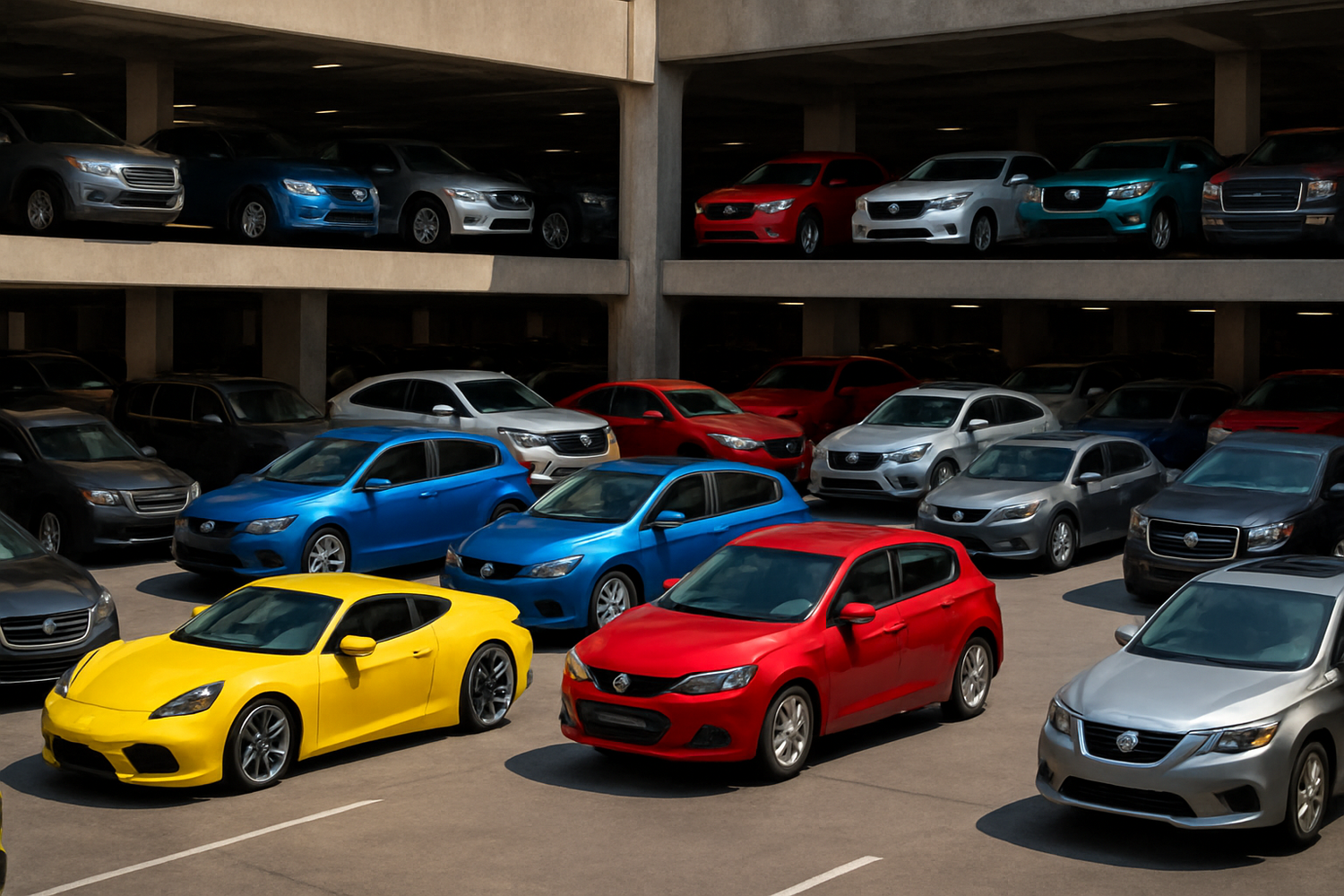 lots of cars